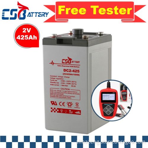 CSBattery 2V400Ah sealed AGM Battery for block/Emergency-Power/telecom/forklift